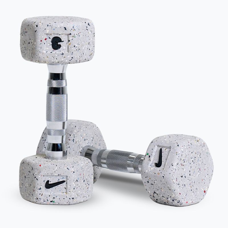 Dumbbells Nike Strength Grind Hex Dumbbell 2 x 3 kg wolf grey
