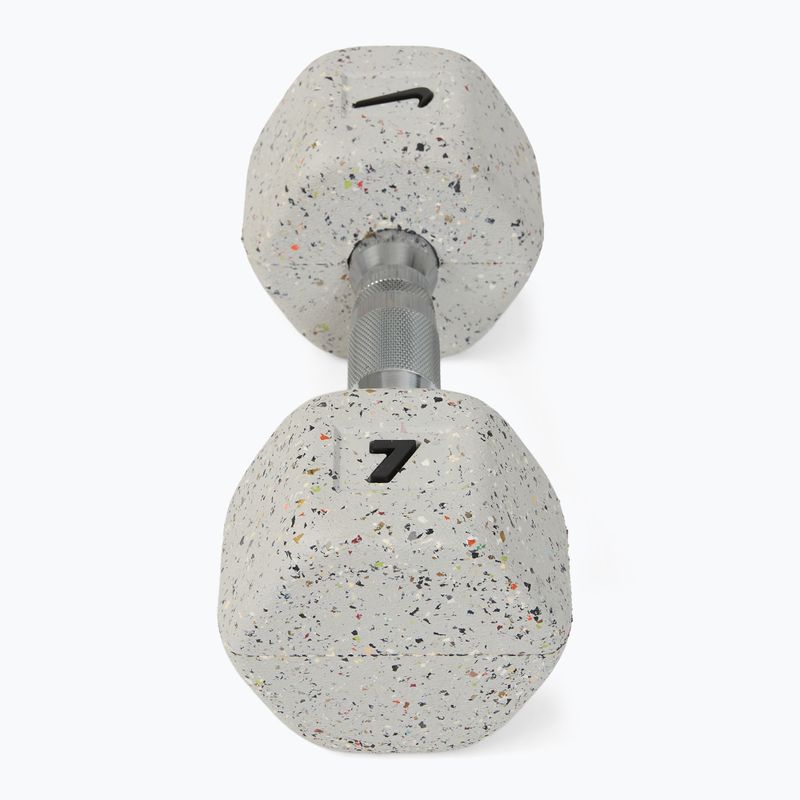 Dumbbells Nike Strength Grind Hex Dumbbell 2 x 7 kg wolf grey 2