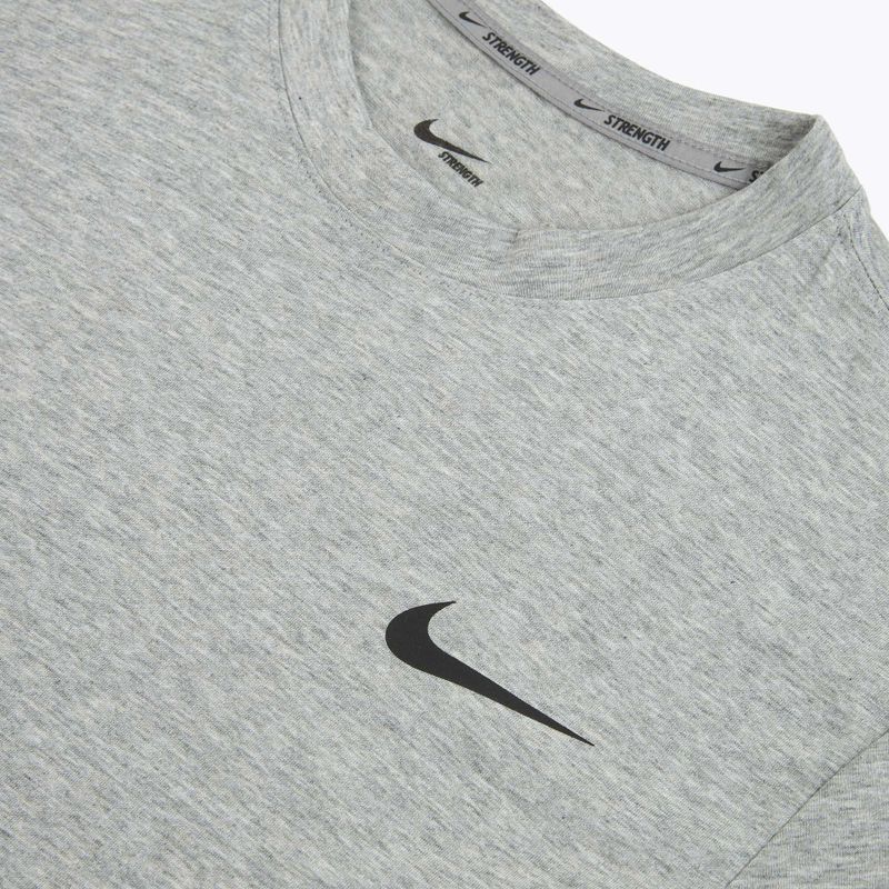 Men's training shirt Nike Strength S&C Dri-Fit heather grey/black 3