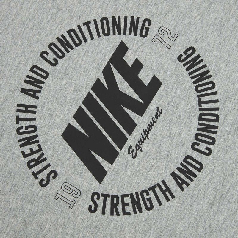Men's training shirt Nike Strength S&C Dri-Fit heather grey/black 4