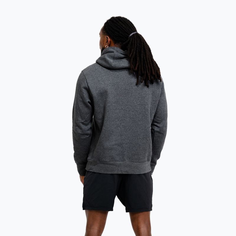 Men's sweatshirt Nike Strength Hoodie charcoal/white 3