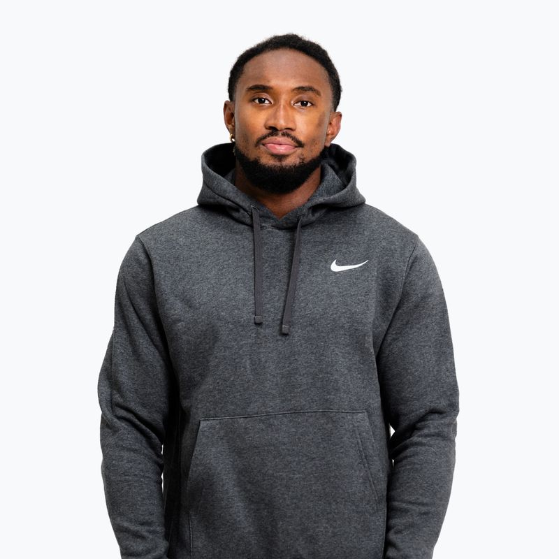 Men's sweatshirt Nike Strength S&C Hoodie charcoal/white 4