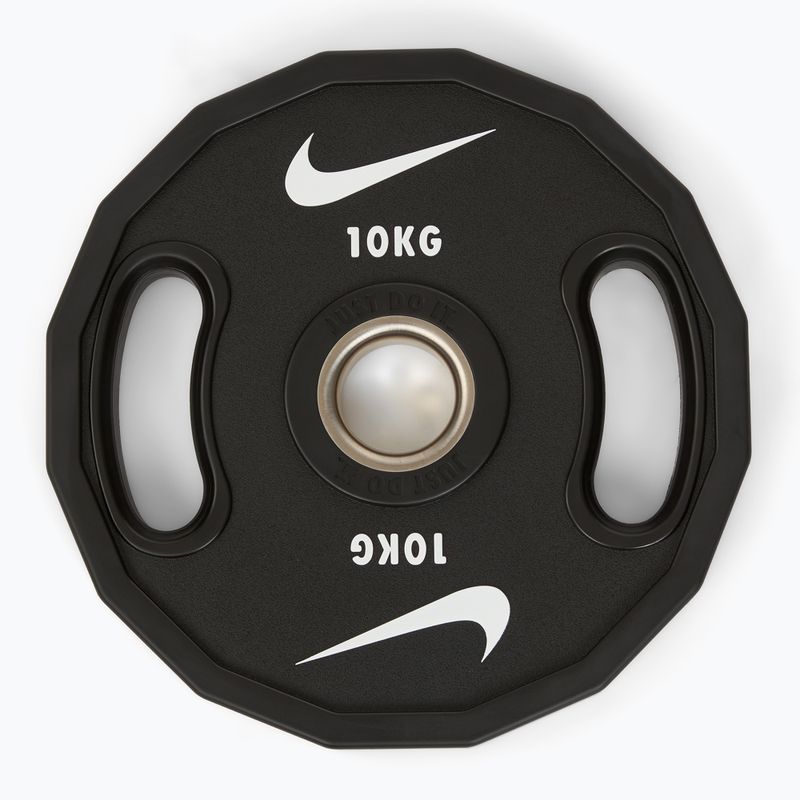 Bumper weight Nike Strength Pro Urethane Plates 10 kg black/white 2