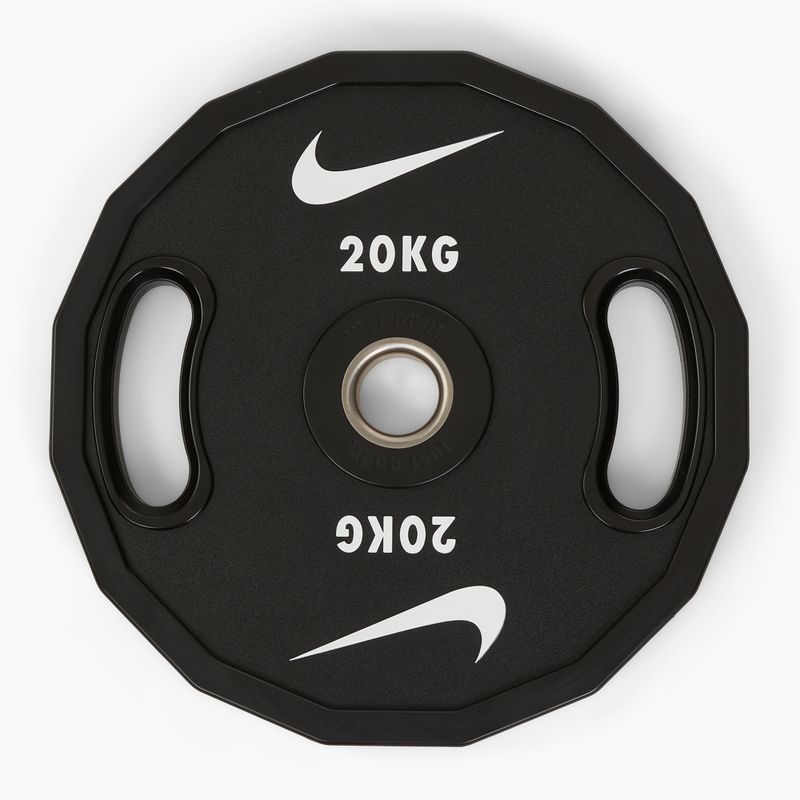 Bumper weight Nike Strength Pro Urethane Plates 20 kg black/white 2