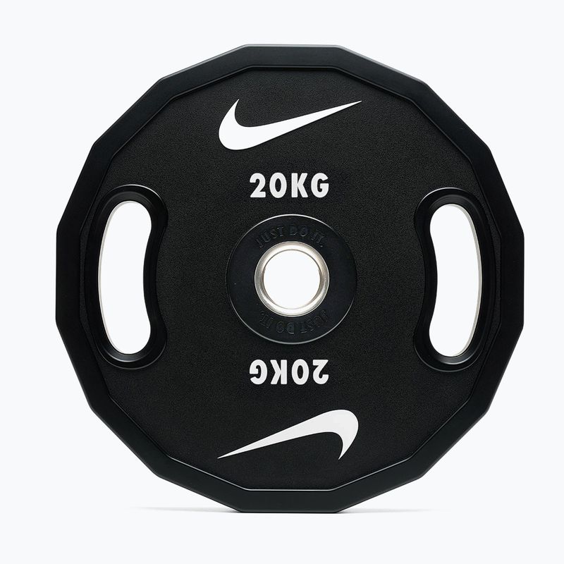 Bumper weight Nike Strength Pro Urethane Plates 20 kg black/white 4