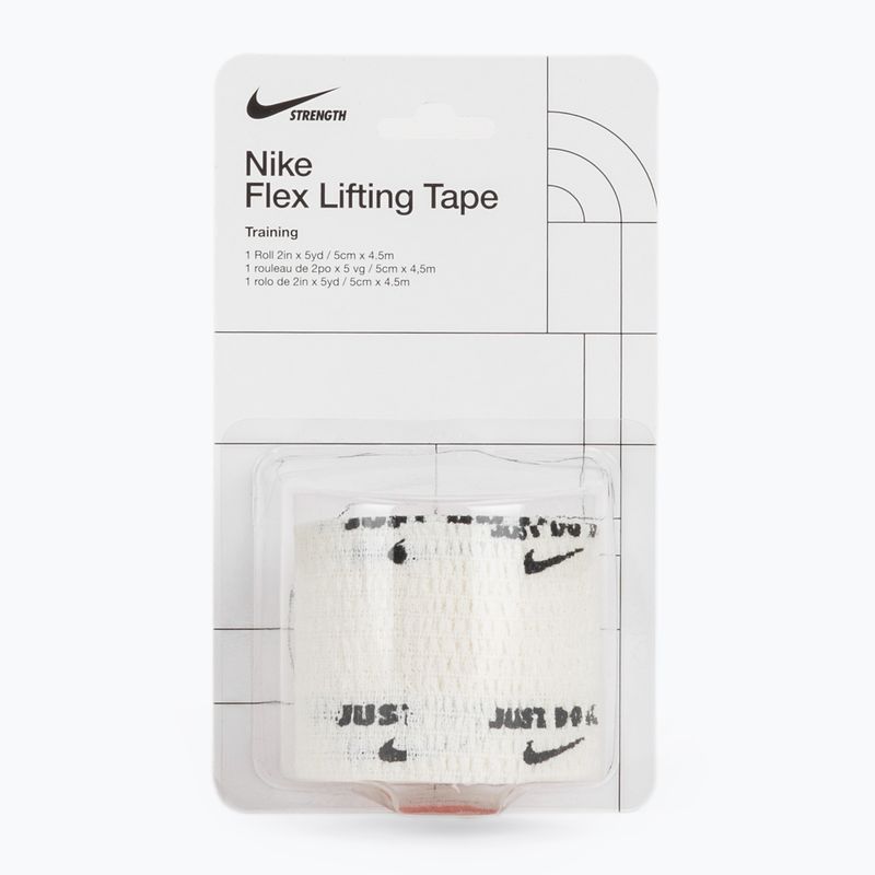 Cohesive elastic bandage Nike Strenght Flex Lifting Tape white/black