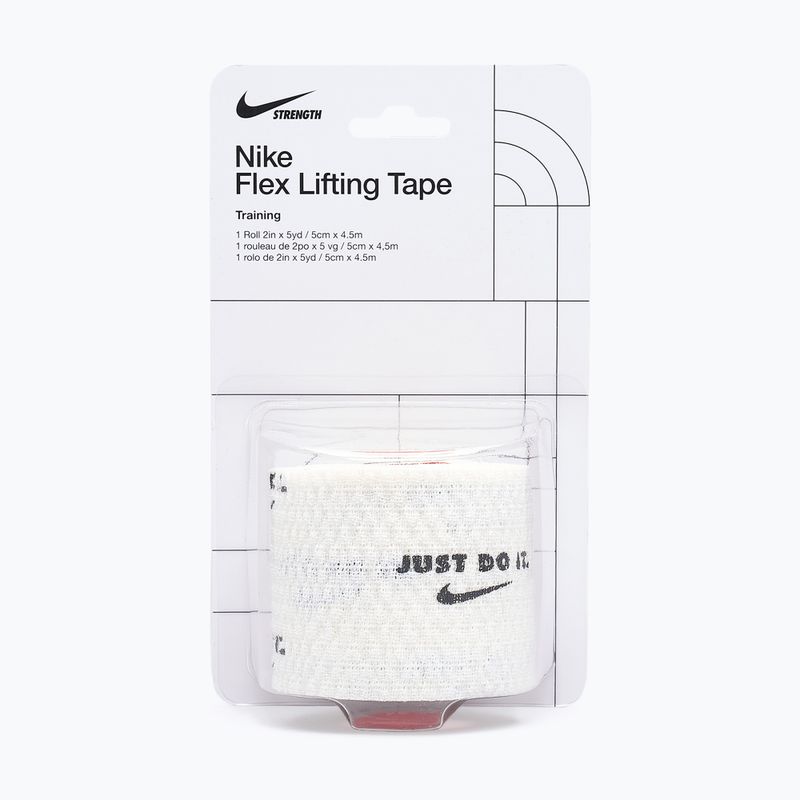 Cohesive elastic bandage Nike Strenght Flex Lifting Tape white/black 5