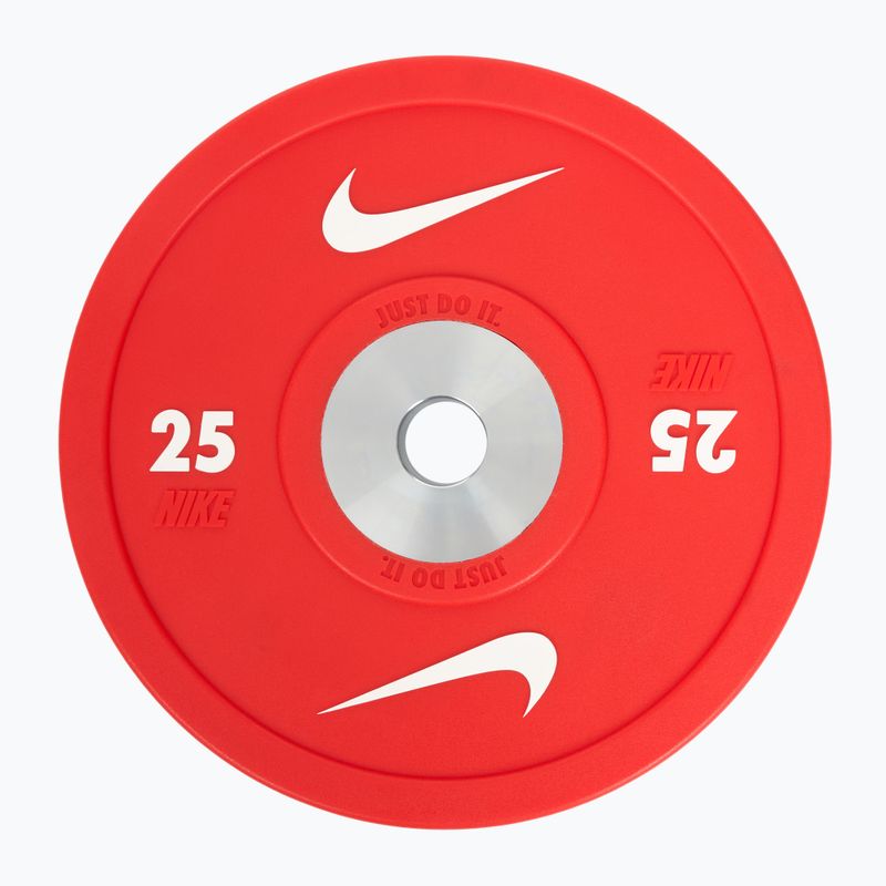 Bumper weight Nike Strength Pro Urethane Bumper Plates 25 kg red/white 2