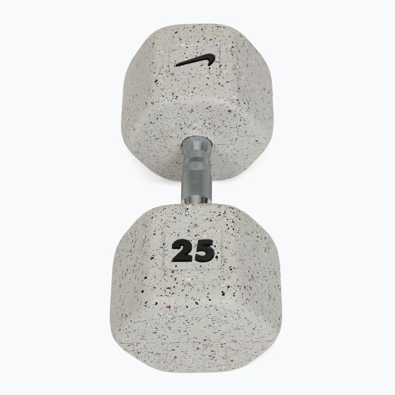 Rubber-coated dumbbell Nike Strength Grind Dumbbell 25 kg wolf grey 2