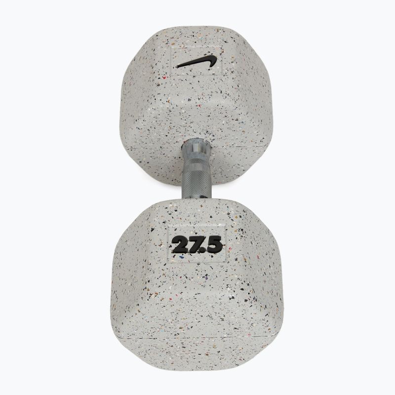 Rubber-coated dumbbell Nike Strength Grind Dumbbell 27,5 kg wolf grey 2