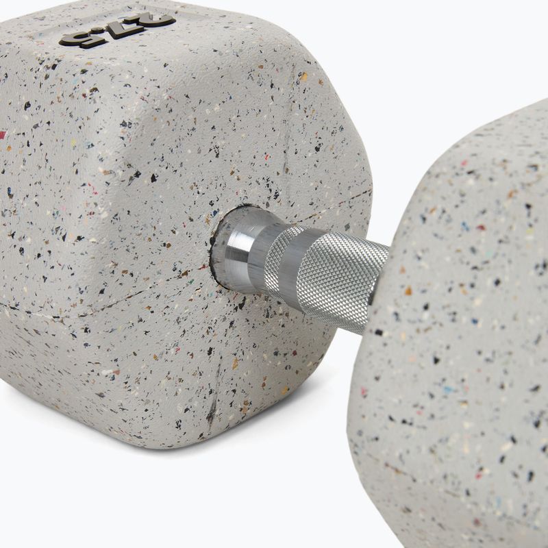 Rubber-coated dumbbell Nike Strength Grind Dumbbell 27,5 kg wolf grey 4