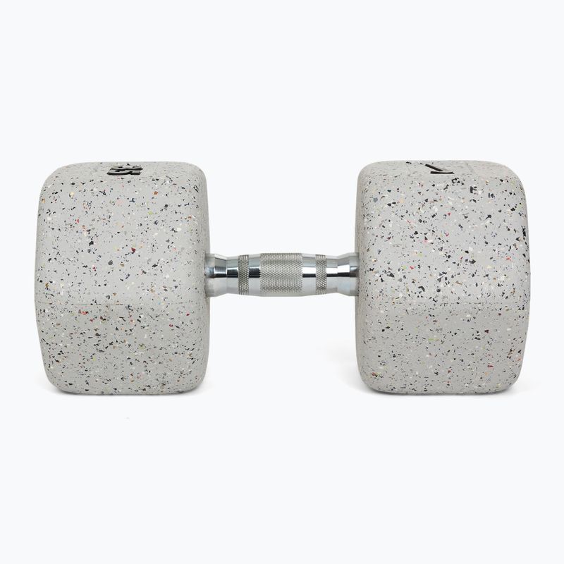 Rubber-coated dumbbell Nike Strength Grind Dumbbell 35 kg wolf grey 3