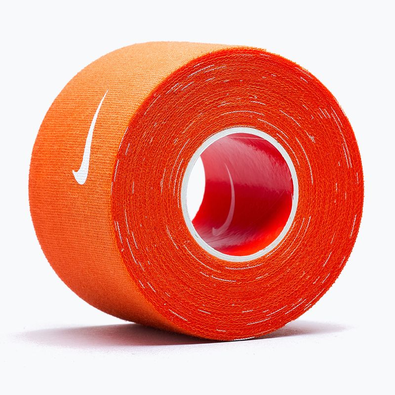 Cohesive elastic bandage Nike Strenght Athletic Tape orange/white 6