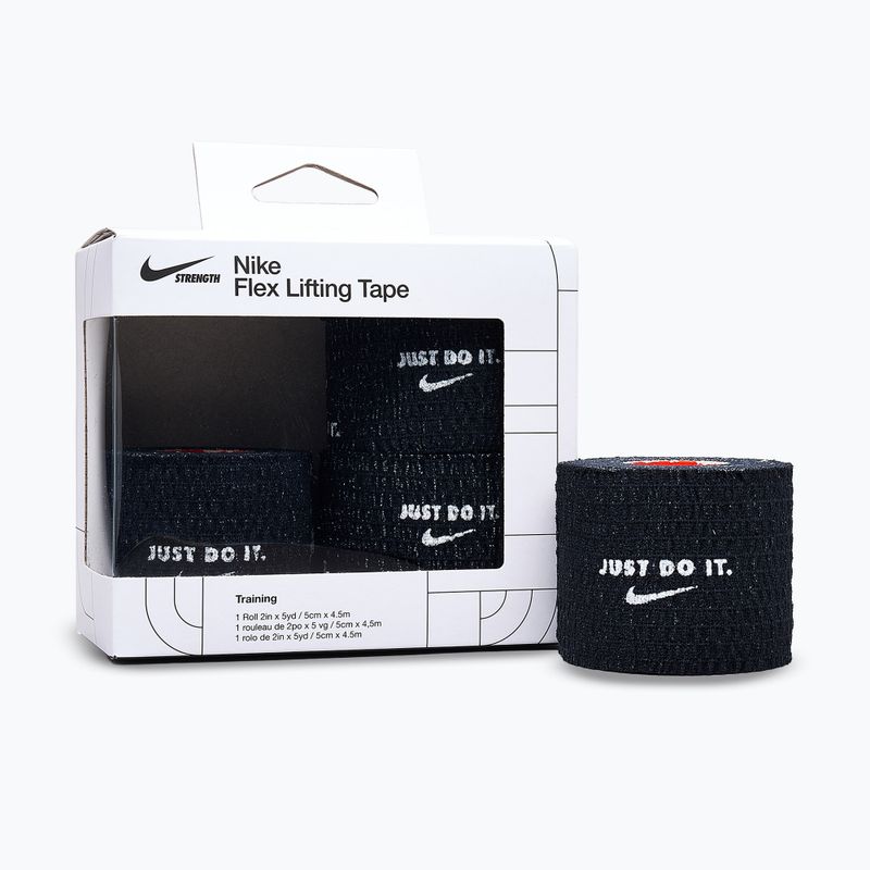 Nike Strength Flex Lifting Tape Cohesive Elastic Bandage 4 pcs. black/white