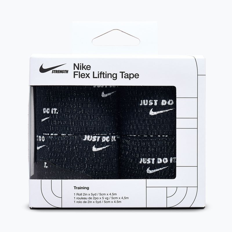 Cohesive elastic bandage Nike Strenght Flex Lifting Tape black/white 2