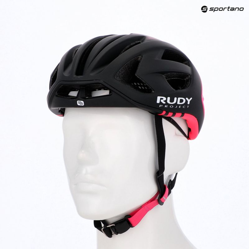 Rudy Project Egos black/pink fluo matte bike helmet 7