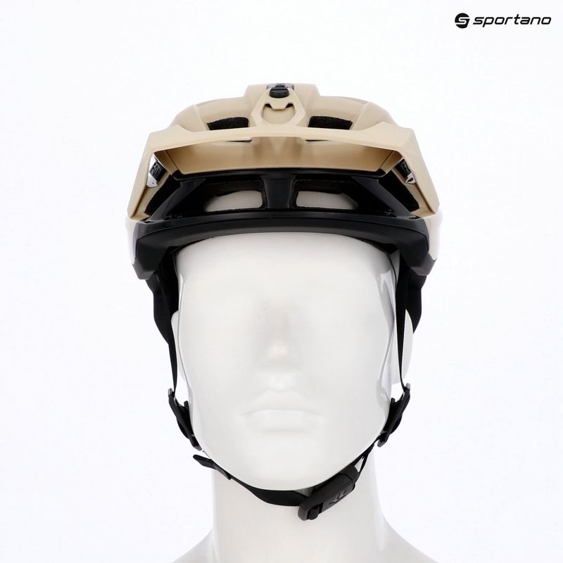 Fox Racing Speedframe Pro Backfade cream bike helmet 3