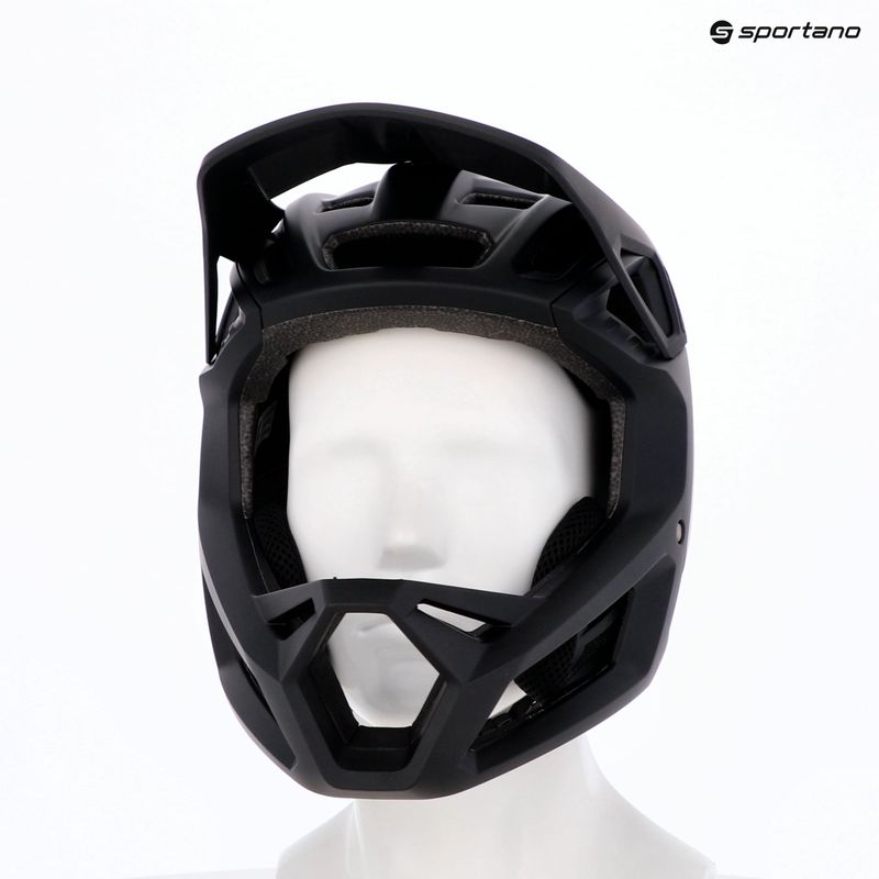 Fox Racing Proframe matte black bicycle helmet 12
