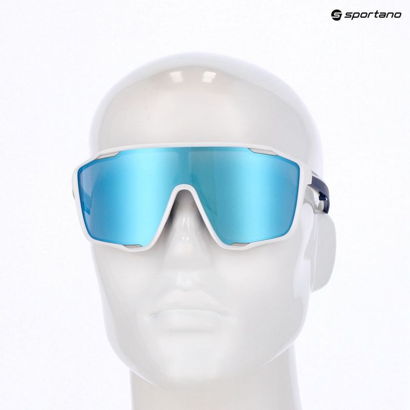 Red Bull SPECT Kraft white/smoke with blue mirror sunglasses 6