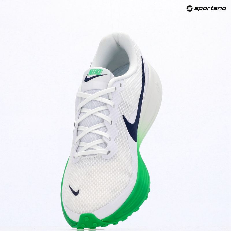 Men's running shoes Nike Revolution 8 white/green spark/midnight navy 16
