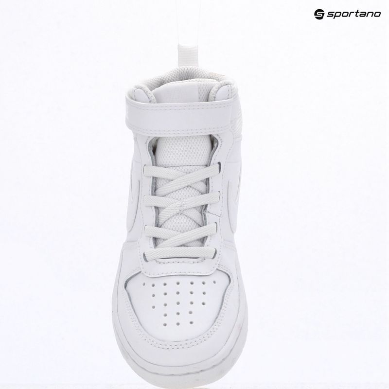 Children's shoes Nike Court Borough Mid 2 white/white/white 15