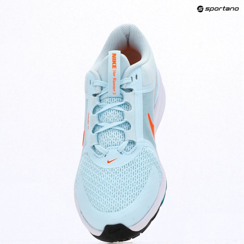 Nike Star Runner 5 running shoes glacier blue/energy/black/total orange 9