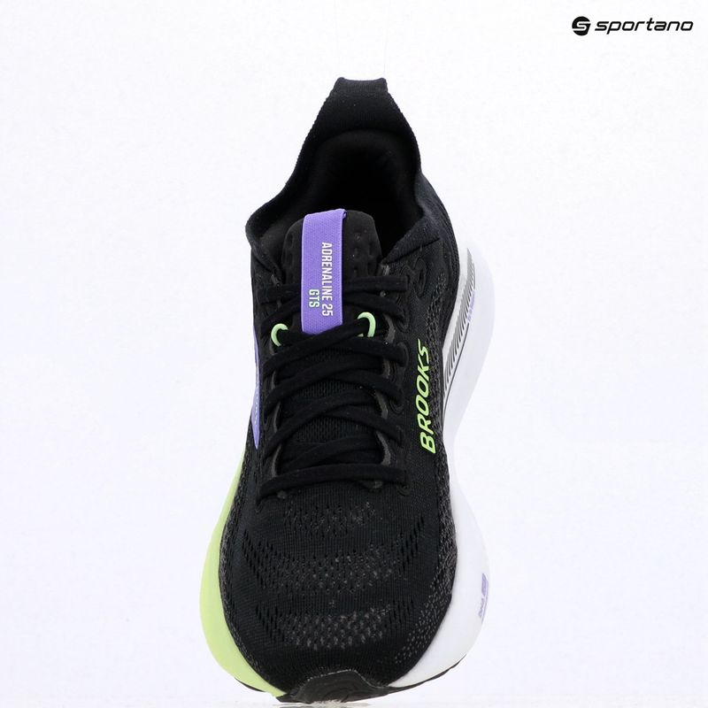 Women's running shoes Brooks Adrenaline GTS 25 black/blackened pearl/purple 9