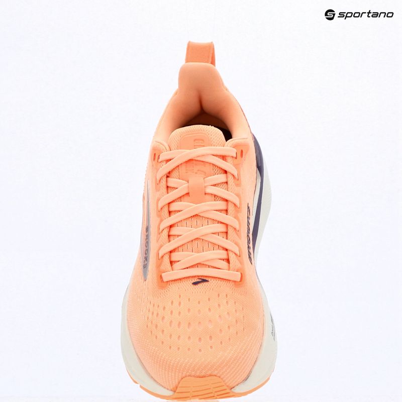 Women's running shoes Brooks Ghost Max 4 cyber peach/grape/bluewash 9