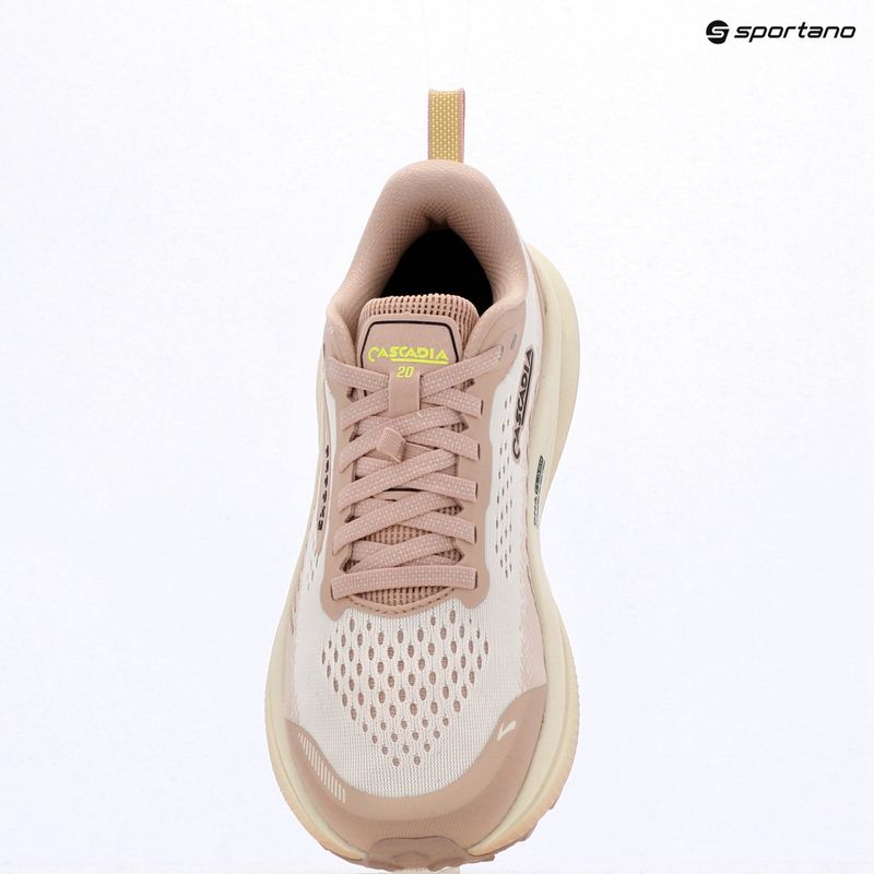 Women's running shoes Brooks Cascadia 20 arctic wolf/rose/nightlife 9