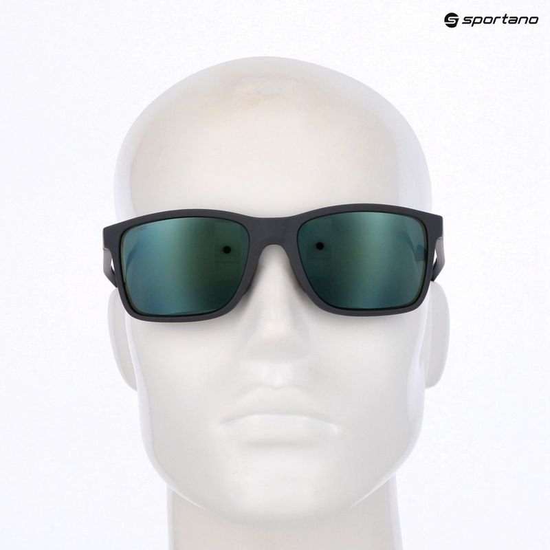 Under Armour Hustle XL S3 Matte grey/green multilayer oleophobic sunglasses 10
