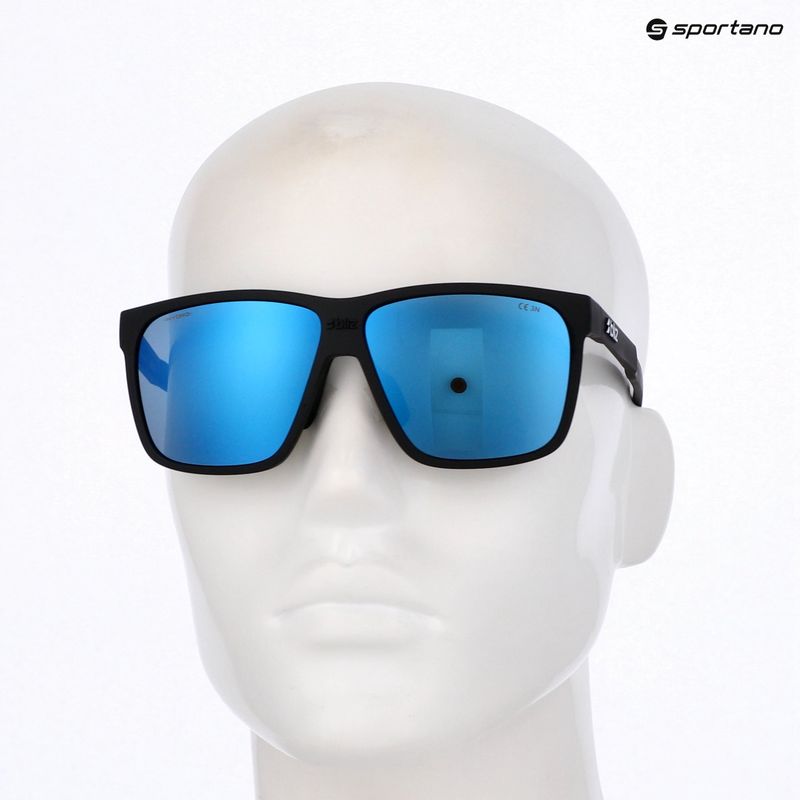 Bliz A001 matte black/grey blue multi sunglasses 7