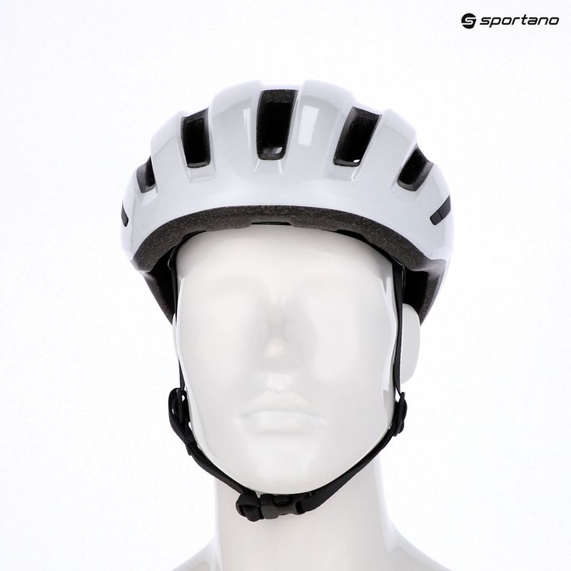 MET Miles white glossy bicycle helmet 5