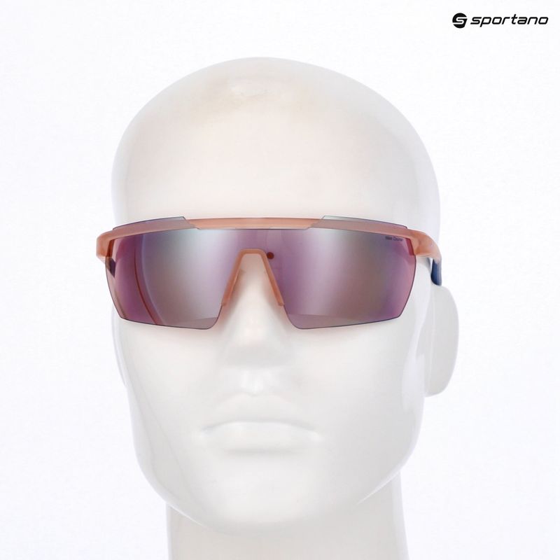 Nike Windshield Elite E matte washed coral/ course tint/ milky blue sunglasses 5