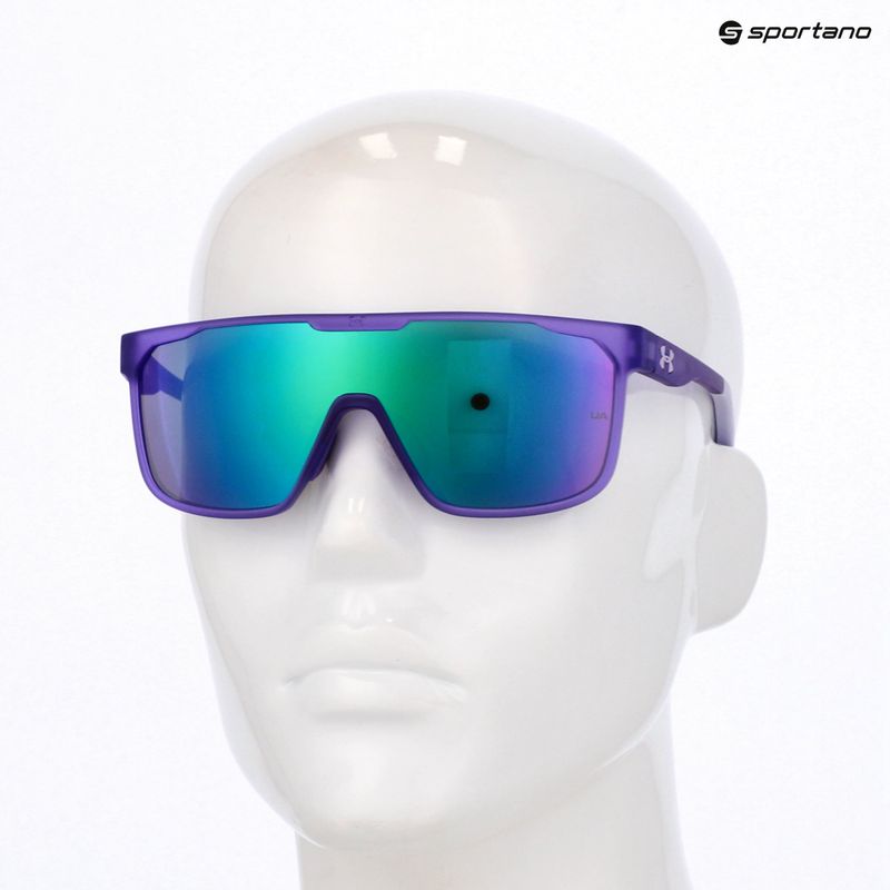 Under Armour Define/G S3 matte violet/green multilayer men's sunglasses 10