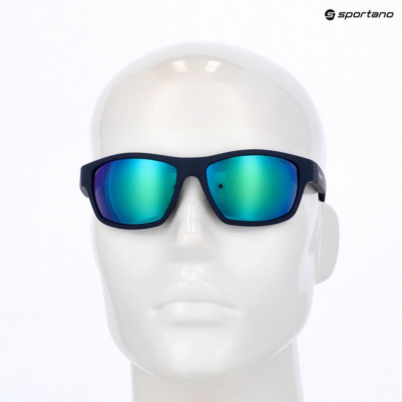 Polaroid PLD 7037/S matt blue/greygreen mirror polarised sunglasses 8