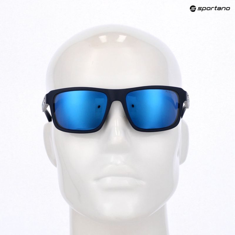 Polaroid PLD 2158/S matte blue/blue mirror polarised men's sunglasses 7