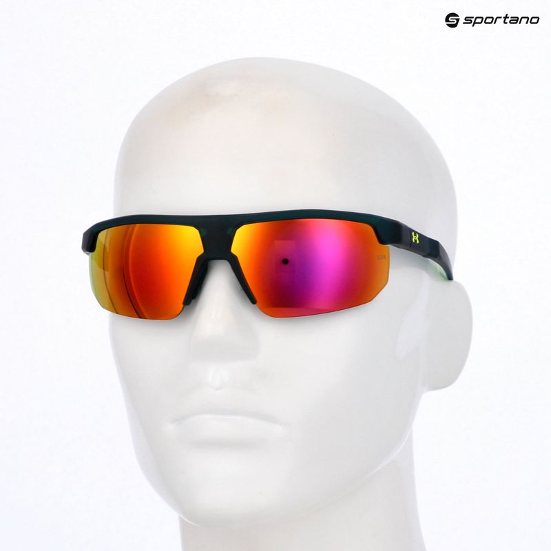 Under Armour Driven/G S3 yellow teal/pink mirror men's sunglasses 10