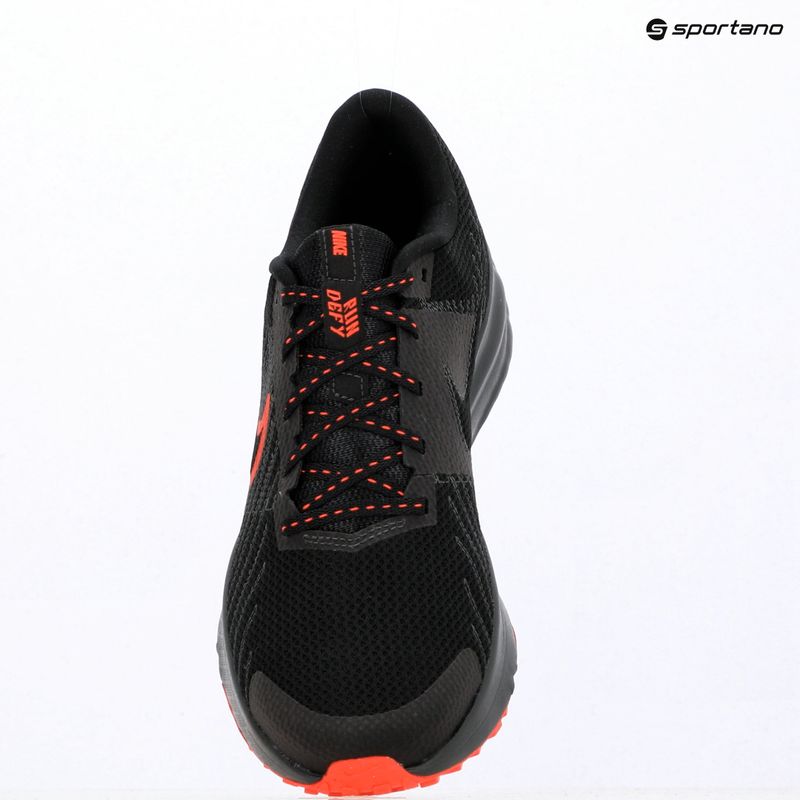 Men's running shoes Nike Run Defy Black/Anthracite/Bright Crimson 10