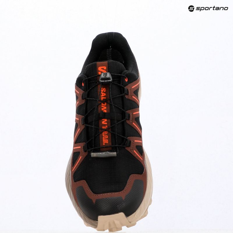 Men's running shoes Salomon Speedcross Peak GTX black/oxford tan 9