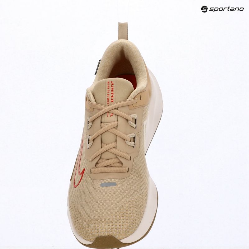 Men's running shoes Nike Juniper Trail 2 GORE-TEX linen/light orewood brown/light crimson 6