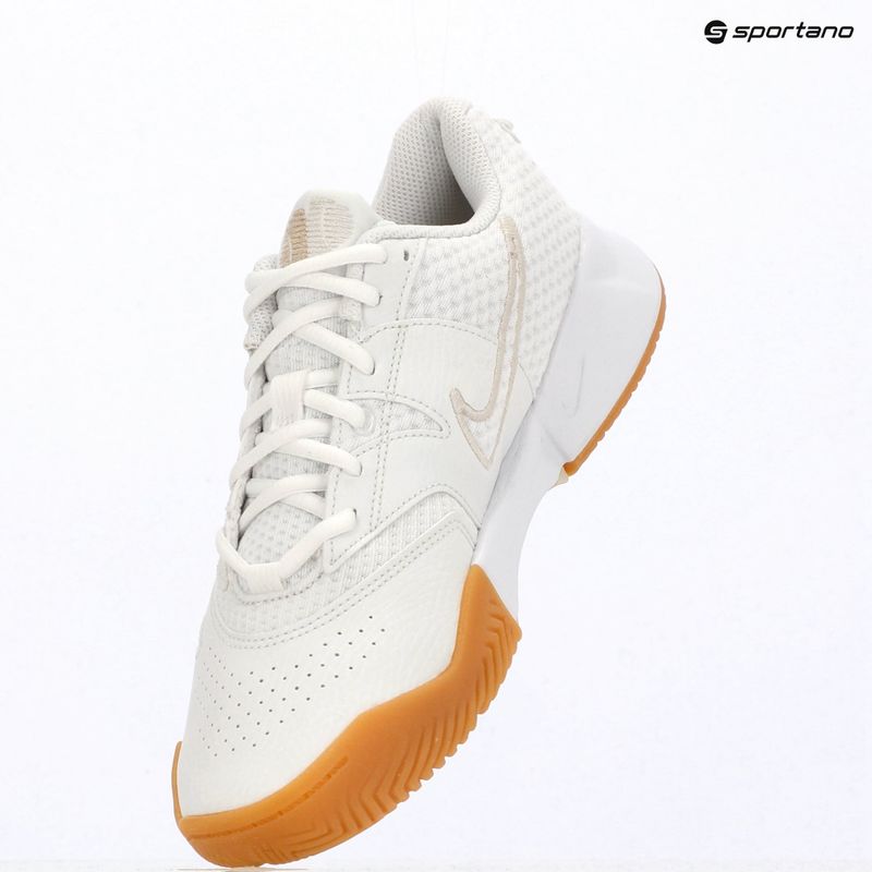 Women's tennis shoes Nike Court Lite 4 White/Summit White/Linen/Light Orewood Brown 10