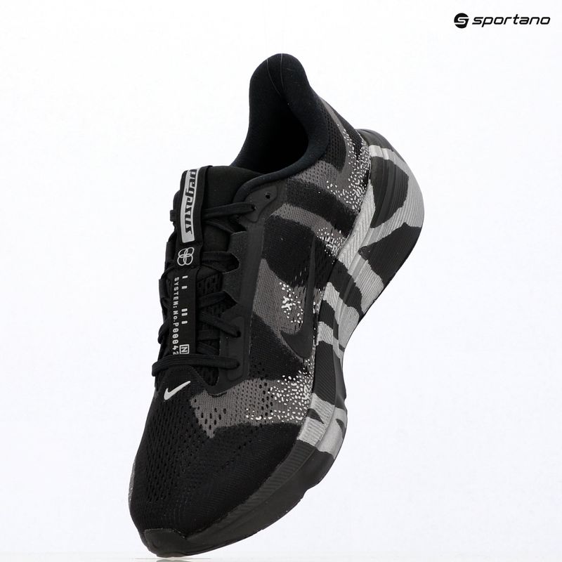 Men's running shoes Nike Pegasus 42 black/medium ash/metallic silver/black 8