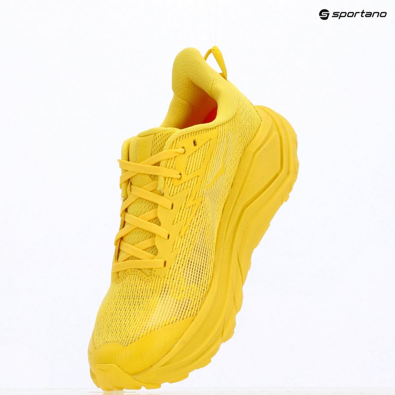 Women's running shoes HOKA Challenger 8 electric lemon/electric lemon 10