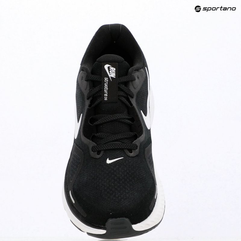 Men's running shoes Nike Structure 26 Wide black/wolf grey/metallic silver/white 8