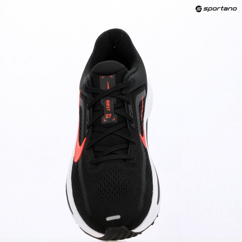 Men's running shoes Nike Quest 7 black/white/anthracite/red orbit 10