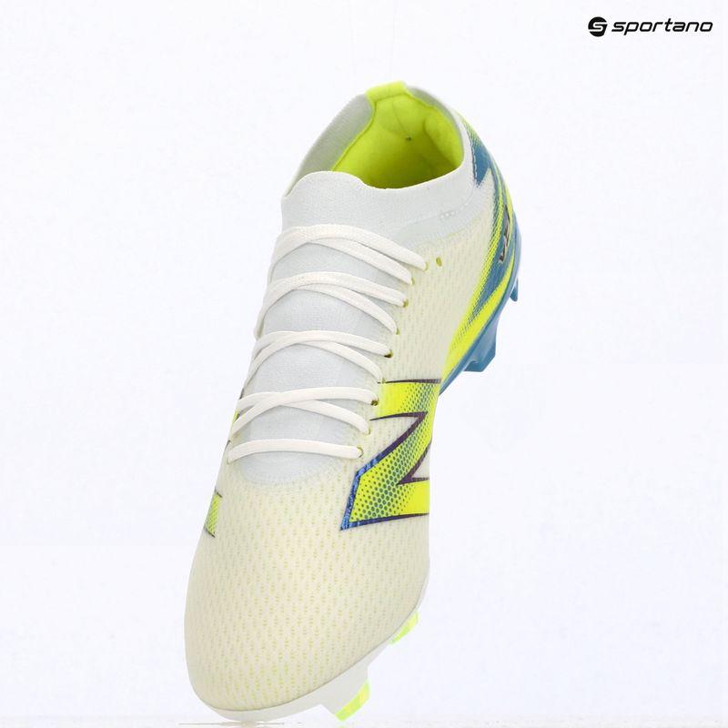 Football boots New Balance Furon Team V9 FG white/alkaline green 6