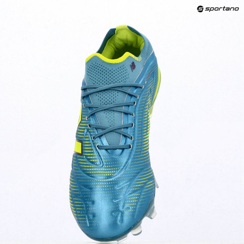 Football boots New Balance Tekela Elite Low V5 FG metallic blue/alkaline green/team navy 7