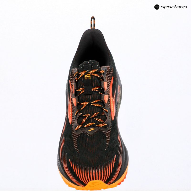 Men's running shoes Brooks Ghost Trail black/red/orange 7