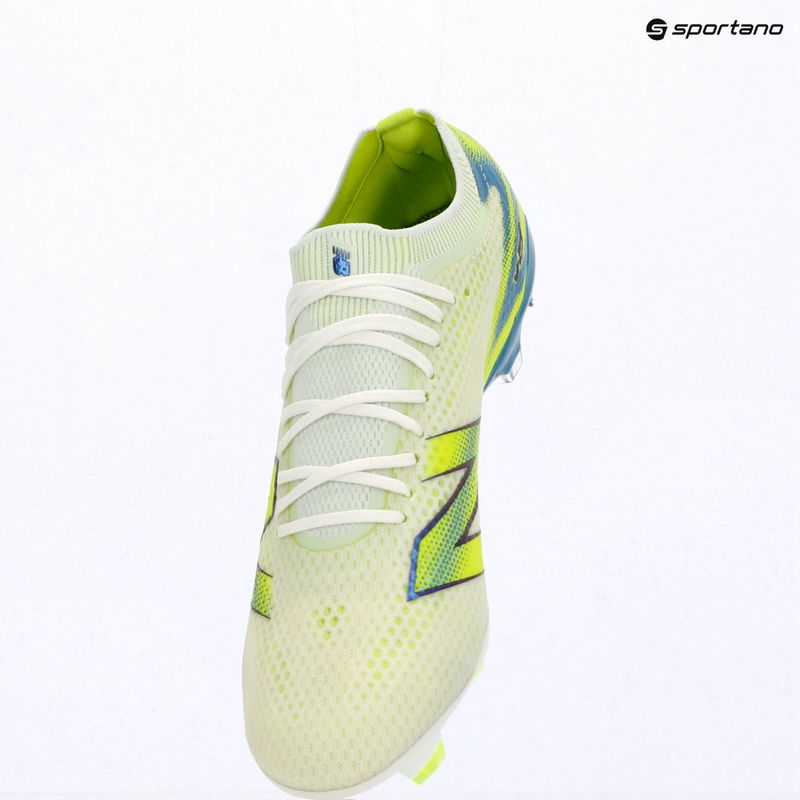 Football boots New Balance Furon Pro V9 FG white/alkaline green 8