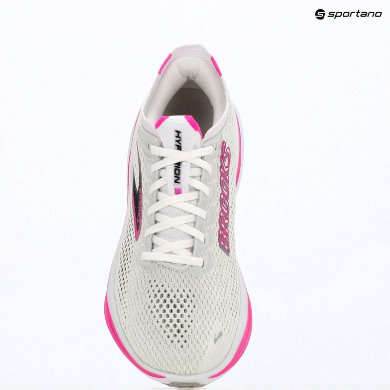Women's running shoes Brooks Hyperion 3 white/luminary/cyber pink 9